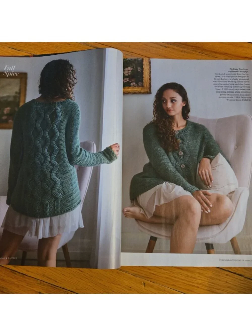 Interweave Crochet Magazine Fall 2019 Wheatfield Cabled Capelet